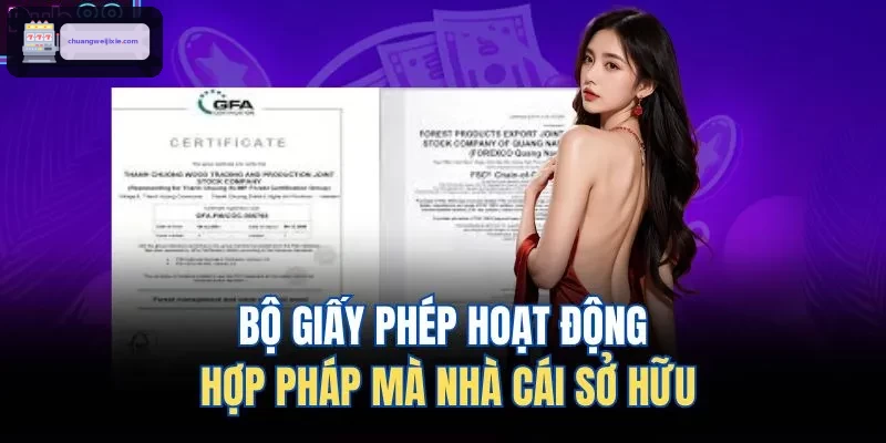Giấy phép hợp pháp mà WIN888 sở hữu
